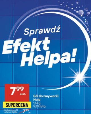 Sól do zmywarki Help promocja w Delikatesy Centrum