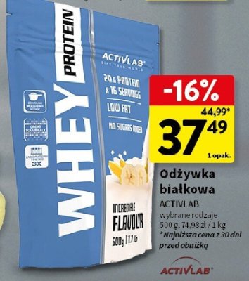 Odżywka białkowa, wybrane rodzaje promocja w Intermarche