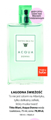 Woda toaletowa Titto bluni acqua donna promocja