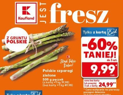 Szparagi zielone K-classic stąd takie dobre! promocja w Kaufland