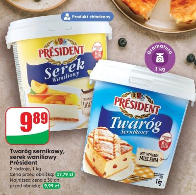 Twaróg sernikowy 1 kg promocja w Dino