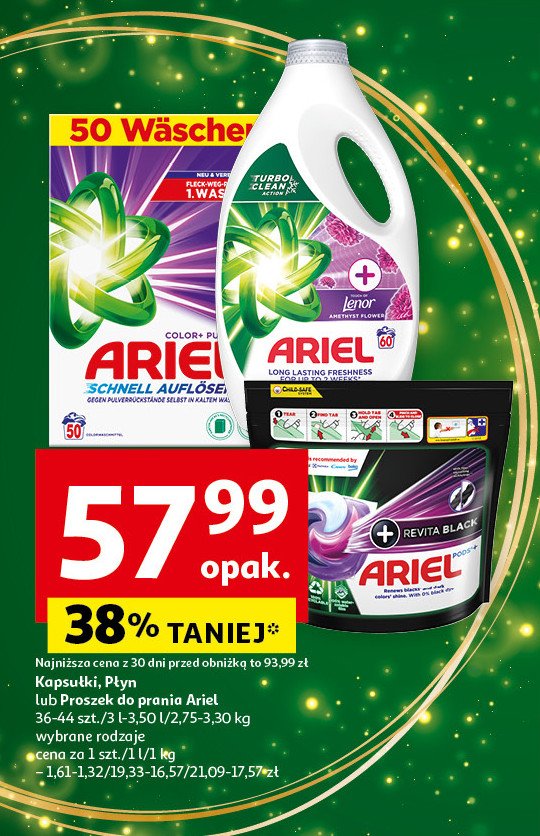 Kapsułki do prania ARIEL REVITABLACK promocja