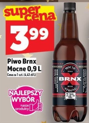 Piwo Brnx Mocne 9% 0,9l promocja w TOPAZ
