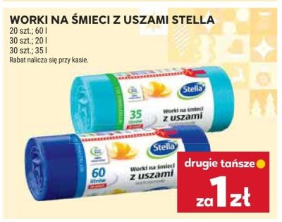 Worki na śmieci z uszami 20 l promocja w Stokrotka