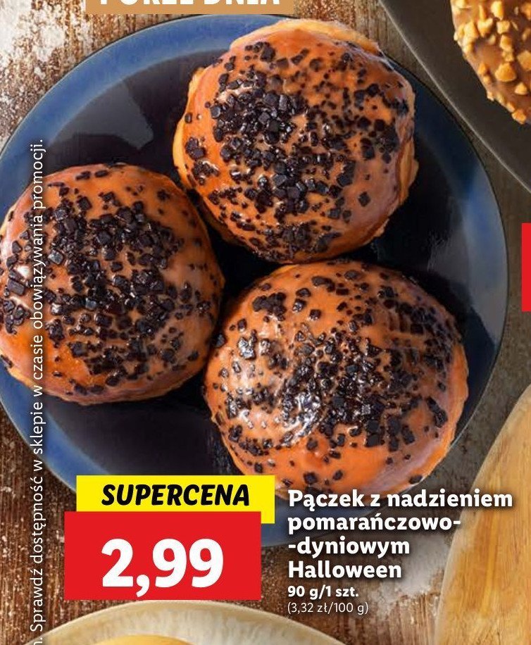 Pączek z nadzieniem pomarańczowo-dyniowym promocja