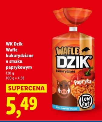 Wafle kukurydziane o smaku paprykowym promocja w Lidl