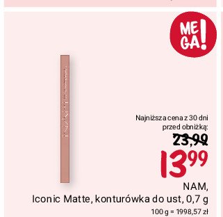 Konturówka do ust nr. 7 NAM ICONIC MATTE promocja