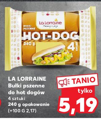 Bułki hot-dog La lorraine promocja