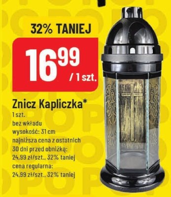 Znicz Kapliczka bez wkładu promocja w POLOmarket