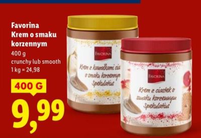 Krem o smaku korzennym smooth promocja w Lidl