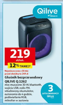 Głośnik bezprzewodowy QILIVE Q.1262 promocja w Auchan