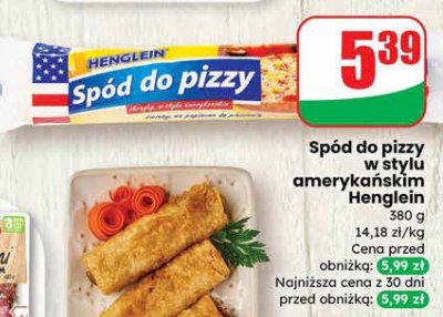 Spód do pizzy w stylu amerykańskim Henglein promocja w Dino