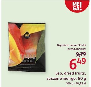 Mango suszone Leo dried fruits promocja