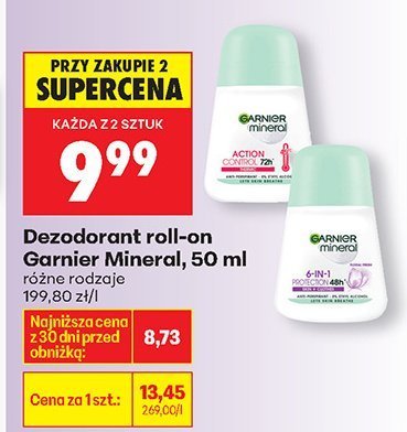 Dezodorant roll-on Mineral, różne rodzaje promocja w Biedronka