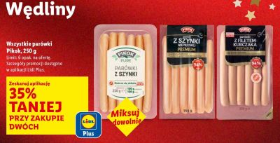 Parówki z szynki promocja w Lidl