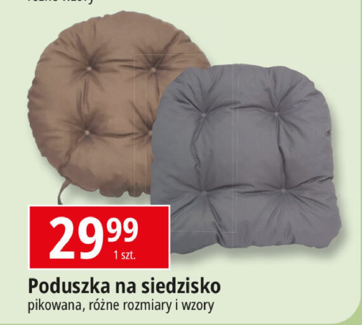 Poduszka na siedzisko promocja w Jysk