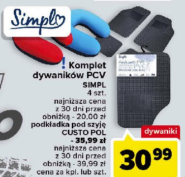 Podk艂adka pod szyj臋 custo pol Simpl promocja