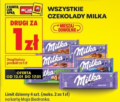 Czekolada promocja w Biedronka