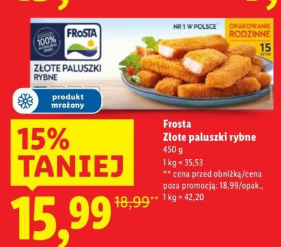 Złote paluszki rybne   promocja w Lidl