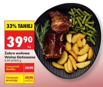 Żebro wołowe Wolno Gotowane promocja w Biedronka