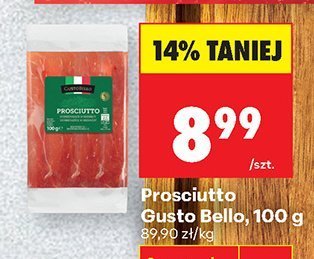 Szynka Prosciutto, 100 g promocja w Biedronka