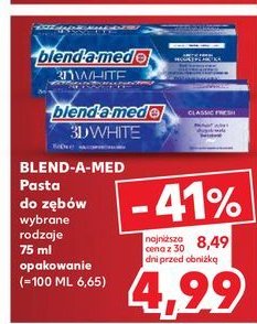 Pasta do z臋b贸w delicate white Blend-a-med 3d white promocja