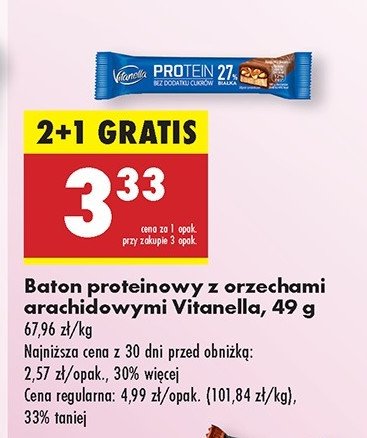 Baton proteinowy Vitanella promocja