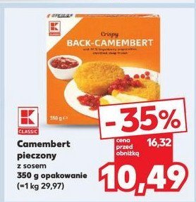 Ser pieczony camembert z sosem K-classic promocja w Kaufland