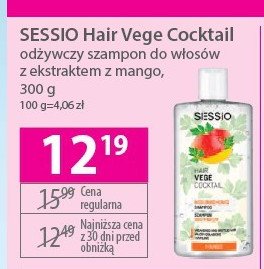 Szampon odżywczy Sessio hair vege cocktail promocja
