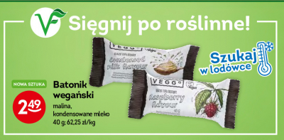 Baton malinowy Veggo promocja
