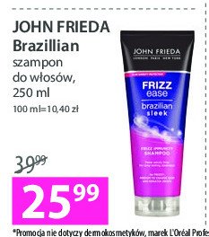 Szampon do włosów brazilian sleek John frieda frizz-ease promocje