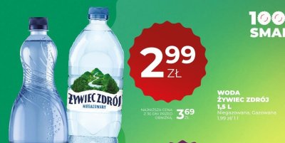 Woda Żywiec Zdrój Niegazowana 1,5 L promocja w Duży Ben