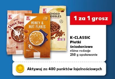 Płatki śniadaniowe różne rodzaje K-Classic promocja w Kaufland