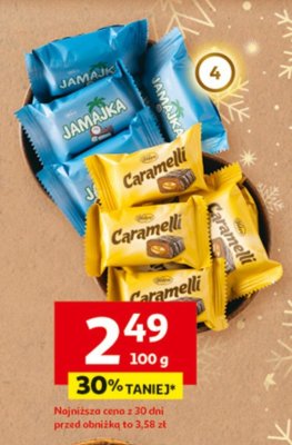 Cukierki Jamajka, Jamajka biała, Jamajka banan-mango, brownie lub caramelli promocja w Auchan