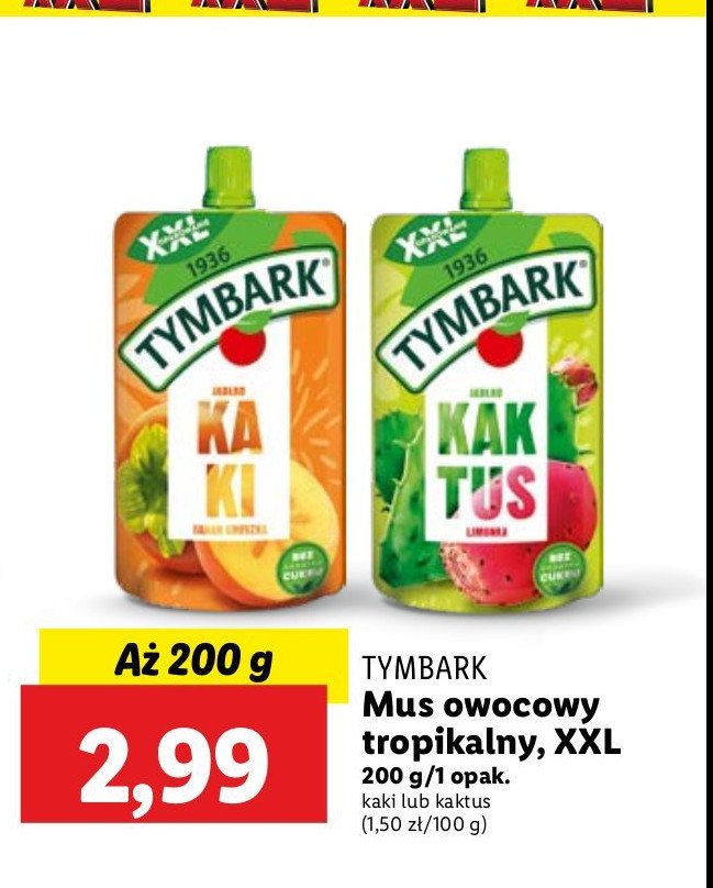 Mus jabłko- kaktus Tymbark promocja