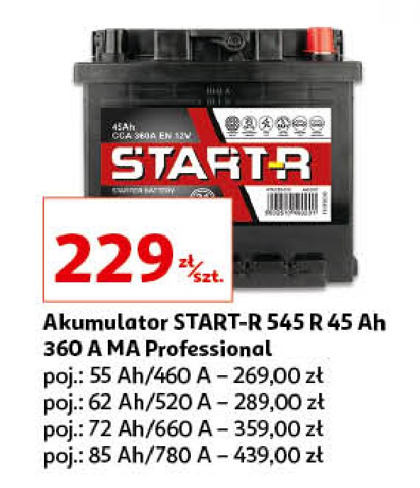 Akumulator 55 ah/460 a promocja