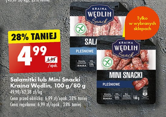 Salamitki pleśniowe Kraina wędlin promocja