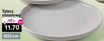 Talerz obiadowy Ø25cm promocja w Woolworth