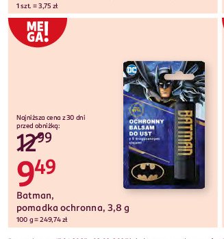 Pomadka do ust batman DC promocja w Rossmann