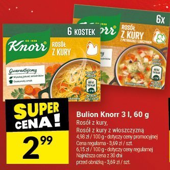 Bulion Knorr 3 l, 60 g promocja w Twój Market