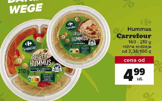 Hummus pomidorowo paprykowy Carrefour sensation promocja