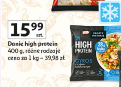 Danie high protein 400 g, różne rodzaje promocja w Auchan