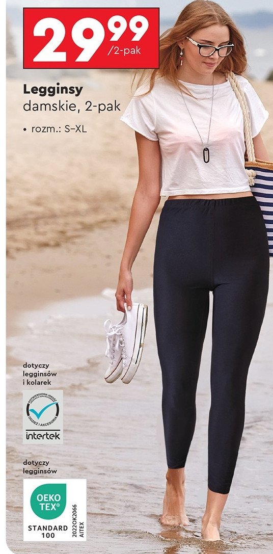 Legginsy damskie rozm. s-xl Cleve promocja w Biedronka