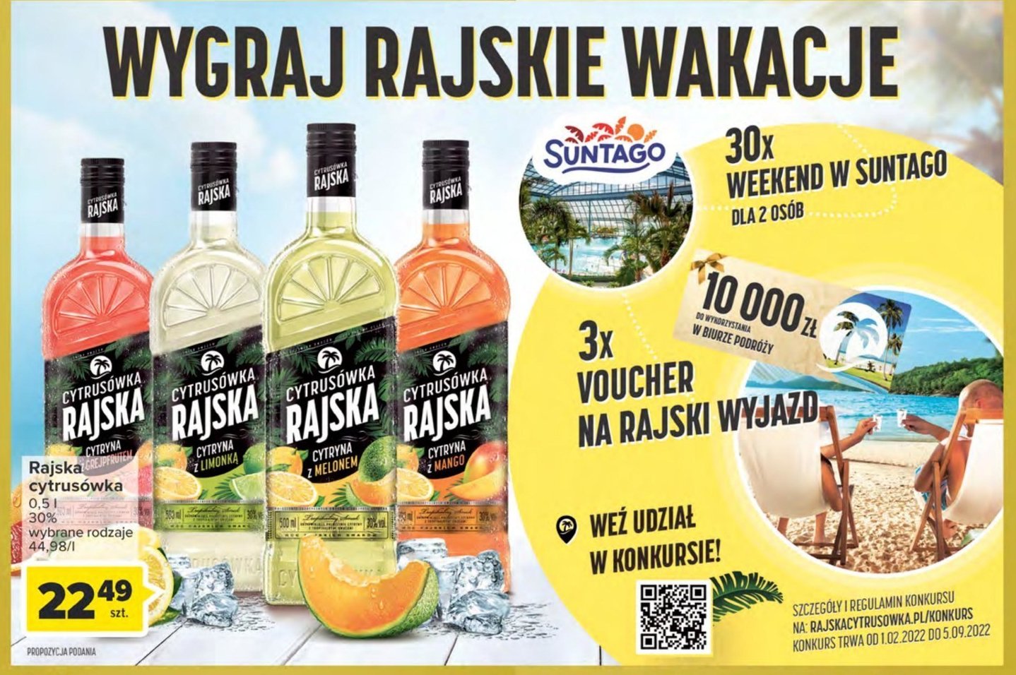 W贸dka CYTRUS脫WKA RAJSKA CYTRYNA Z MELONEM Cytrus贸wka rajska promocja