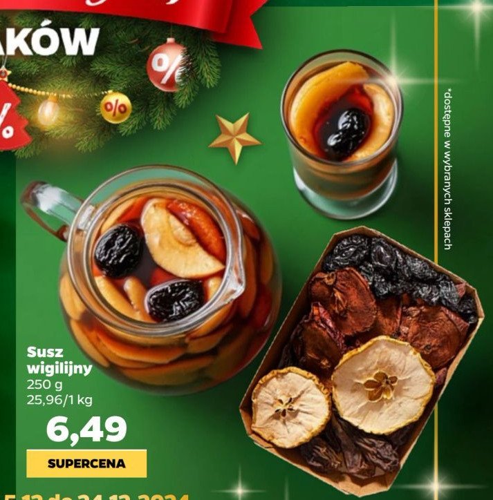 Susz wigilijny promocja w Netto