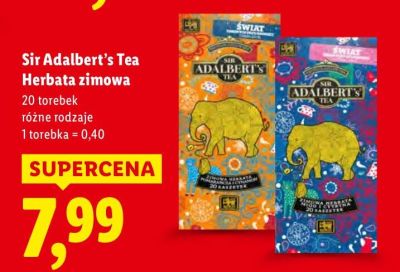 Herbata Sir Adalbert's Tea zimowa promocja w Lidl
