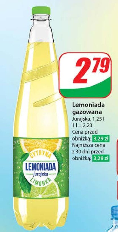 Lemoniada cytryna limonka Jurajska lemoniada promocja w Dino