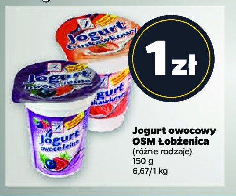 Jogurt owoce leśne Osm łobżenica promocja
