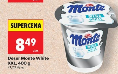 Deser Monte White XXL, 400 g promocja w Biedronka