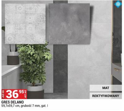 Płytka GRES DELANO 59,7x59,7 cm grubość 7 mm gat. I promocja w Merkury Market